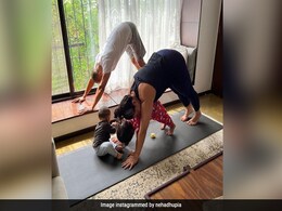 Neha Dhupia's Mom Life Is About "Balance" - That Applies To Yoga As Well Neha Dhupia's Mom Life Is About "Balance" - That Applies To Yoga As Well