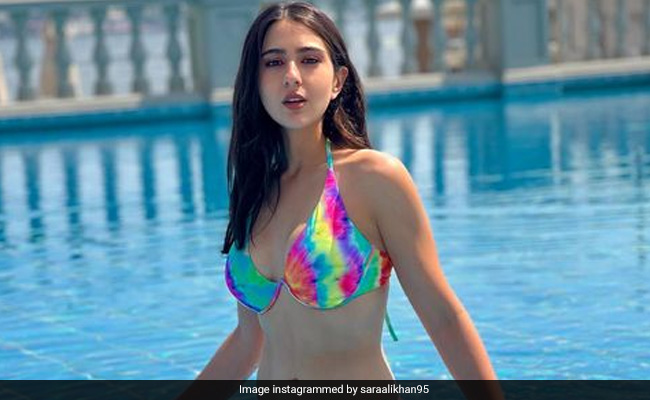 Sara Ali Khan In A Colourful Swimsuit Is The Rainbow On A Dull Day