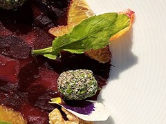 Roast Beets, Valencia Orange and Walnut Salad