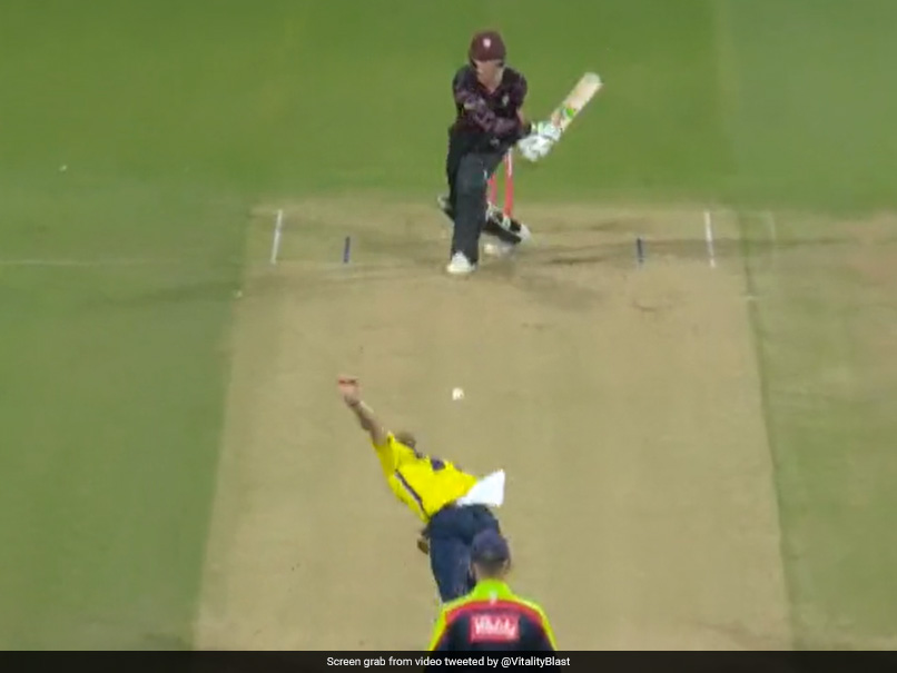 Watch: Tom Banton's Outrageous Reverse-Sweep Six Off Nathan Ellis To Reach Fifty In T20 Blast