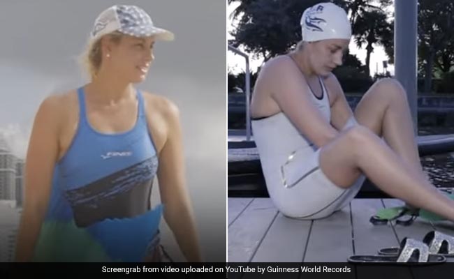 US Woman Breaks Guinness Record For Longest Monofin Swim