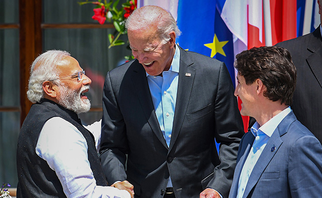 Watch: Joe Biden Walks Up To PM Modi At G-7, And Then...