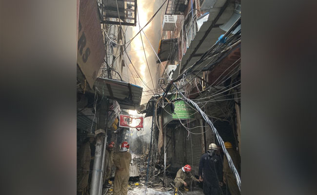 Massive Fire At Delhi's Karol Bagh, 39 Fire Engines Reach Spot