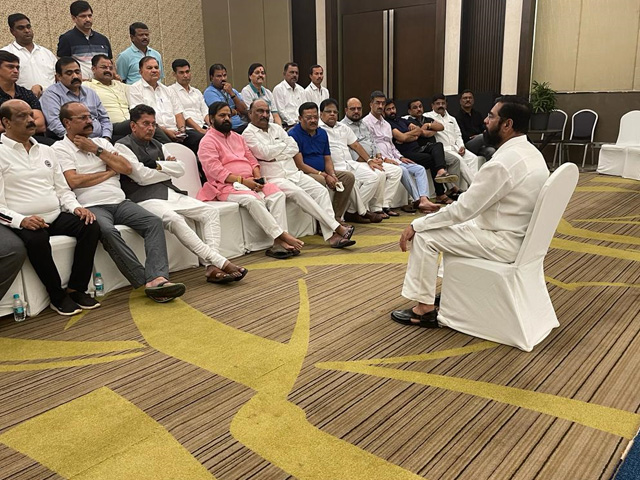 Just 13 MLAs At Uddhav Thackeray Meet, Rebels' Pic Tells Story
