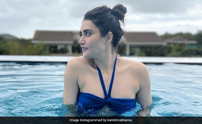 No Thank You Mondays, We Want The Blues Like Karishma Tanna's Stunning Swimsuit
