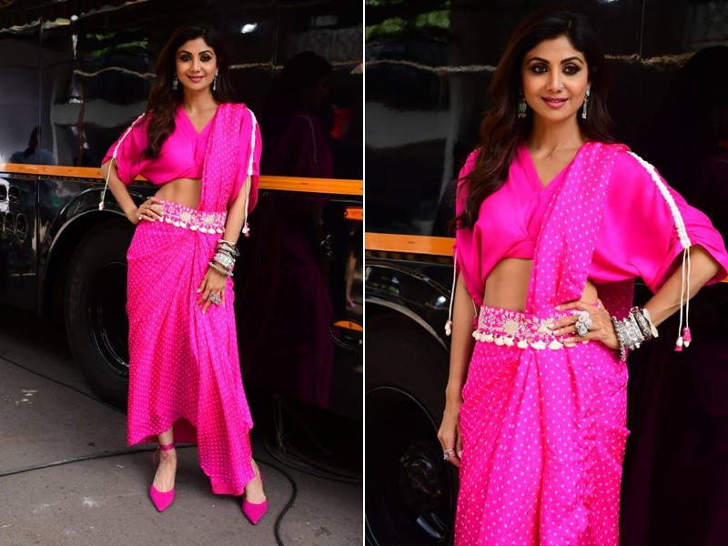 Shilpa Shetty Makes Summer Fashion Fun And Fabulous In A Fuchsia Fusion Wear