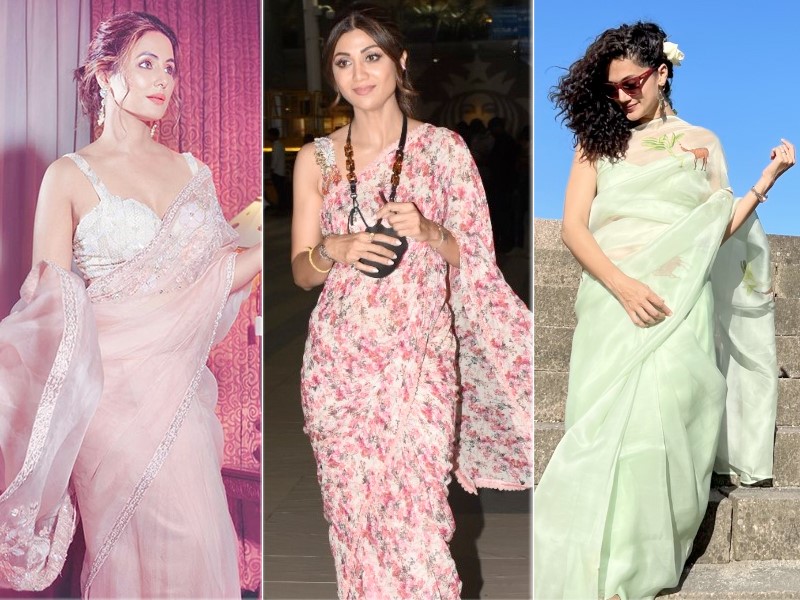 Shilpa Shetty, Taapsee Pannu, Hina Khan Show Us How To Dress In Breezy Sarees This Summer