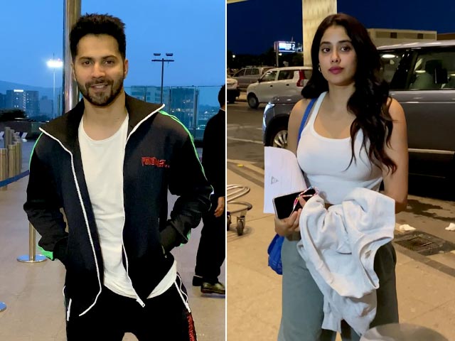 Airport Spotting: Varun Dhawan And Janhvi Kapoor