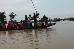 Assam's Worst-Hit Kampur Battles High Floods Assam's Worst-Hit Kampur Battles High Floods