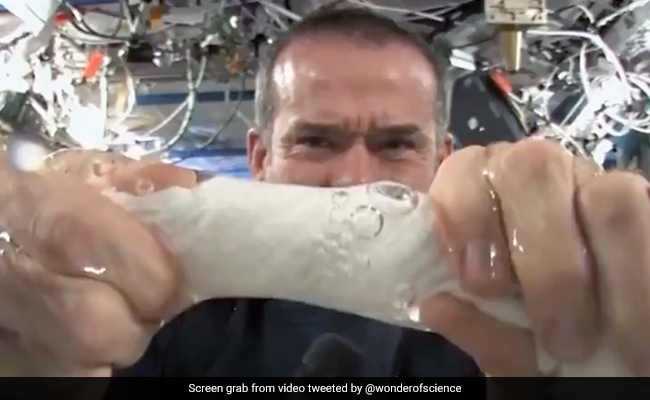 What Happens When You Wring A Wet Towel In Space? Viral Video Reveals