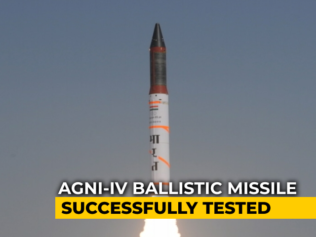 Agni-IV Missile Successfully Tested, Can Strike Targets 4,000 km Away