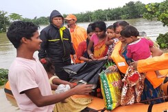 Assam Flood Situation Remains Grim, Over 55 Lakh People Affected Assam Flood Situation Remains Grim, Over 55 Lakh People Affected