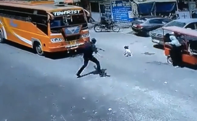 Watch: Traffic Cop Saves Child's Life After She Falls Off E-Rickshaw