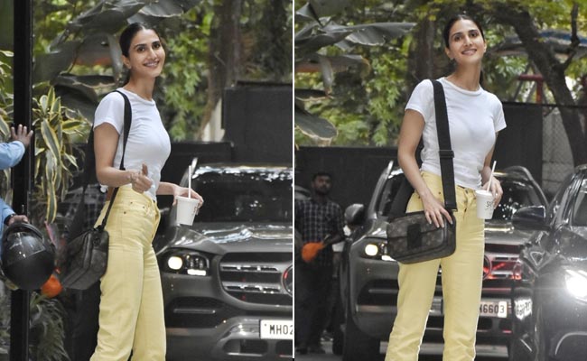 Vaani Kapoor Is A Ray Of Sunshine In Her Yellow Jeans And Louis Vuitton Messenger Bag