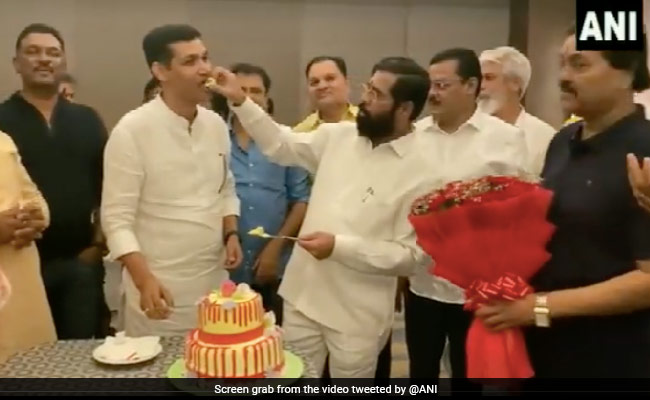 Watch: Rebel Shiv Sena MLA's Birthday Celebrated; Eknath Shinde Present