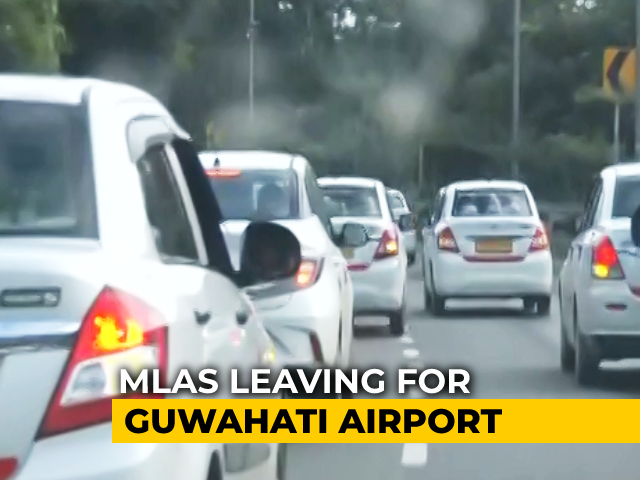 Shiv Sena Rebels Leave Guwahati For Goa Ahead Of Trust Vote In Mumbai Tomorrow