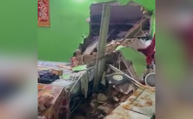 Watch: Landslide Triggered By Heavy Rain Damages House In Assam