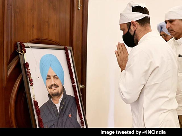 Rahul Gandhi Visits Sidhu Moose Wala's Village, Meets Family At Home