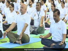 "We Aim To Teach Yoga To Schoolchildren": Arvind Kejriwal "We Aim To Teach Yoga To Schoolchildren": Arvind Kejriwal