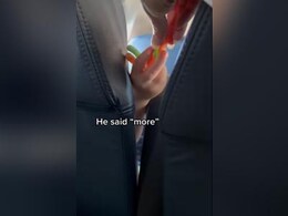Kid Makes Woman Share Her Snack On The Plane; Video Goes Viral