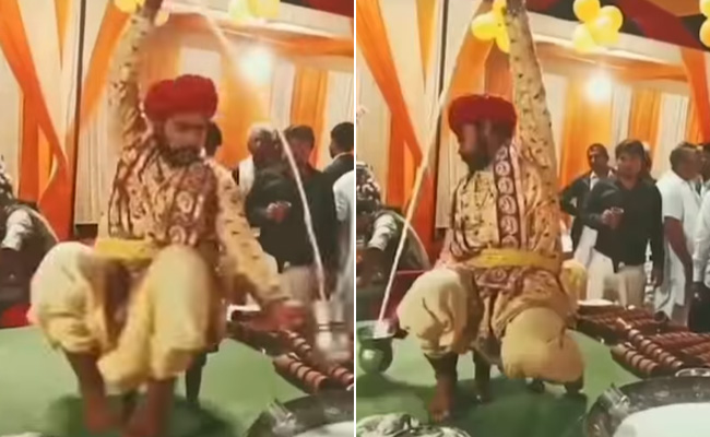 हुनर देख रह जाएंगे दंग, राजस्थानी कलाकार का करतब देख चकरा जाएगा सिर