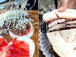 Viral Video: Gujarat Vendor's Heart-Shaped Chocolate Cheese Sandwich Leaves Internet Disgusted