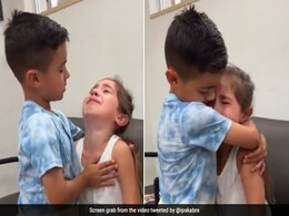 रोती हुई छोटी बहन को भाई ने कुछ ऐसे कराया शांत, वायरल Video देख पिघल उठेगा आपका भी दिल रोती हुई छोटी बहन को भाई ने कुछ ऐसे कराया शांत, वायरल Video देख पिघल उठेगा आपका भी दिल