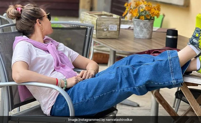 Here's What Namrata Shirodkar Is Upto While Her Kids Take Horse Riding Lessons