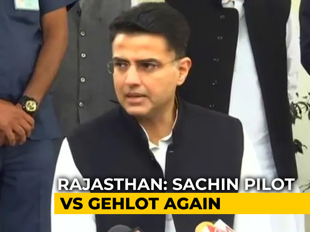 "Called Me 'Nikamma' Earlier Too...": Sachin Pilot On Ashok Gehlot's Jibe