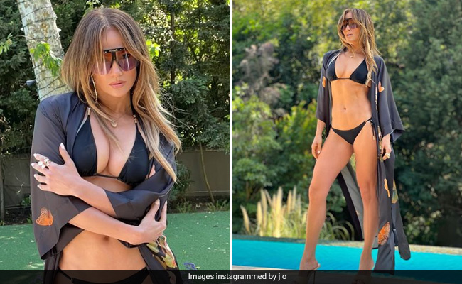 Jennifer Lopez "Activates Summer Mode" In A Stylish Black Swimsuit That Could Easily Melt Ice Cubes