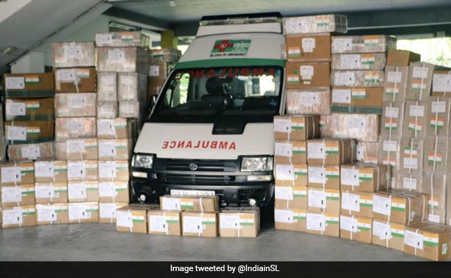 India Gives 3.3 Tonnes Of Medical Supplies To Sri Lanka