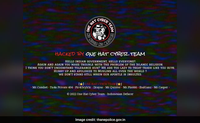 "Apologise To Muslims": Hackers' Message On Thane Police Website