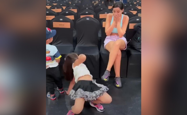 नोरा फतेही के सामने छोटी बच्ची ने किया ऐसा डांस कि एक्ट्रेस की निकल गई चीख, लोग बोले- देश संकट में है