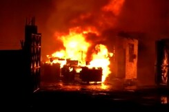 Massive Fire At Factory In Madhya Pradesh's Jabalpur Massive Fire At Factory In Madhya Pradesh's Jabalpur