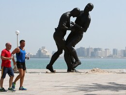 Qatar To Put Zinedine Zidane Headbutt Statue Back On Show For 2022 FIFA World Cup Qatar To Put Zinedine Zidane Headbutt Statue Back On Show For 2022 FIFA World Cup