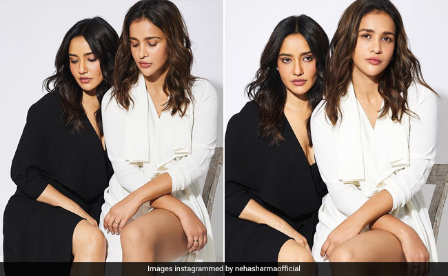 Everything Is Black Or White For Aisha And Neha Sharma, Even Their OOTDs