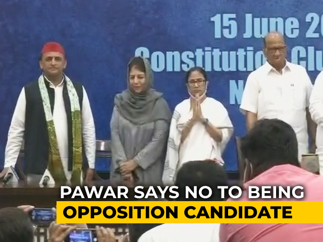 Race To Raisina: Sharad Pawar Refuses To Run