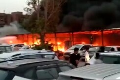 Massive Fire In South Delhi Metro Parking, Dozens Of Vehicles Gutted Massive Fire In South Delhi Metro Parking, Dozens Of Vehicles Gutted