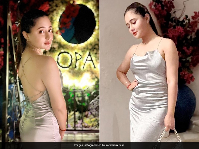 Adding Sheen To Summer Style Is Rashami Desai In A Metallic Dress