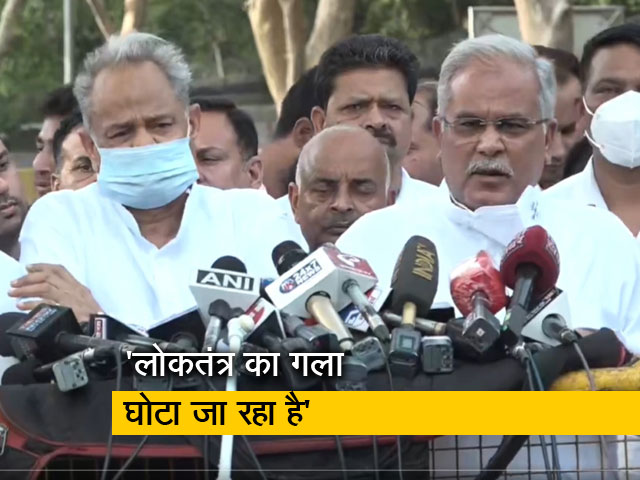 भूपेश बघेल और अशोक गहलोत ने केंद्र पर साधा निशाना, बोले- पूरे मुल्क में आतंक मचा रखा है