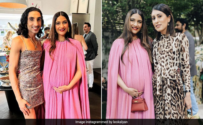 Sonam Kapoor's Flowy Pink Maxi Dress Was The Most Stylish Highlight Of Her Baby Shower