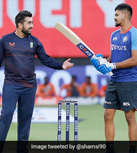 South Africa Spinners ROFL Tweet On Why He Asked For Shreyas Iyers Bat