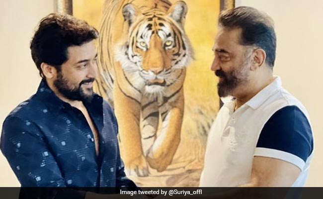<i>Vikram</i>: Suriya Receives A Special Gift From Kamal Haasan For Playing Rolex In The Film. See Pics