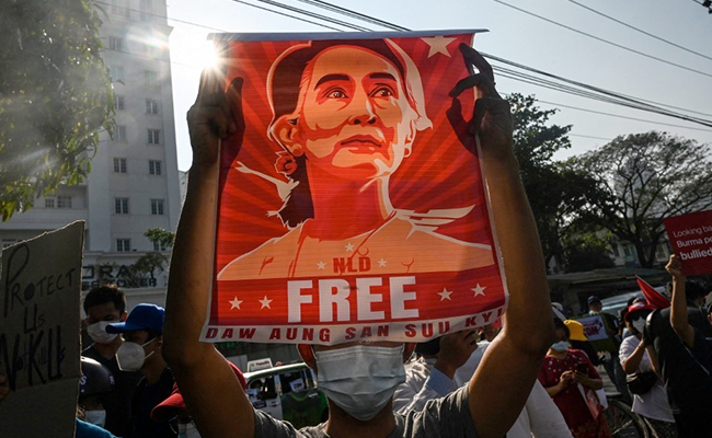 Myanmar's Aung Suu Kyi Moved To Solitary Confinement: Report