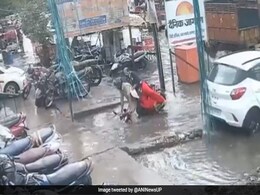VIDEO: बारिश में सड़क लापता, सिपाही और उसकी पत्नी स्कूटर सहित नाली में गिरे VIDEO: बारिश में सड़क लापता, सिपाही और उसकी पत्नी स्कूटर सहित नाली में गिरे