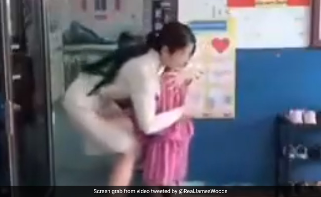 Video Of Teacher Greeting Her Students Goes Viral, Internet Says "Adorable"