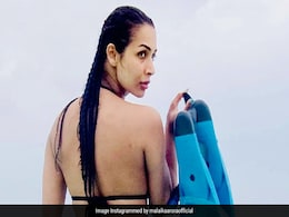 Heads Are Bound To Turn To Look At Malaika Arora In A Printed String Swim Set Heads Are Bound To Turn To Look At Malaika Arora In A Printed String Swim Set