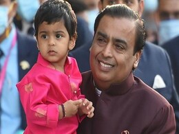Video: Mukesh Ambani With His Grandson Prithvi At Family Event In Mumbai Video: Mukesh Ambani With His Grandson Prithvi At Family Event In Mumbai