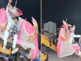 दूल्हे को बुलडोजर पर बैठकर बारात निकालना पड़ा भारी, चालक पर मामला दर्ज दूल्हे को बुलडोजर पर बैठकर बारात निकालना पड़ा भारी, चालक पर मामला दर्ज