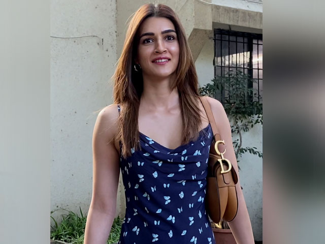 Kriti Sanon Looks Alluring In A Blue Mini Dress